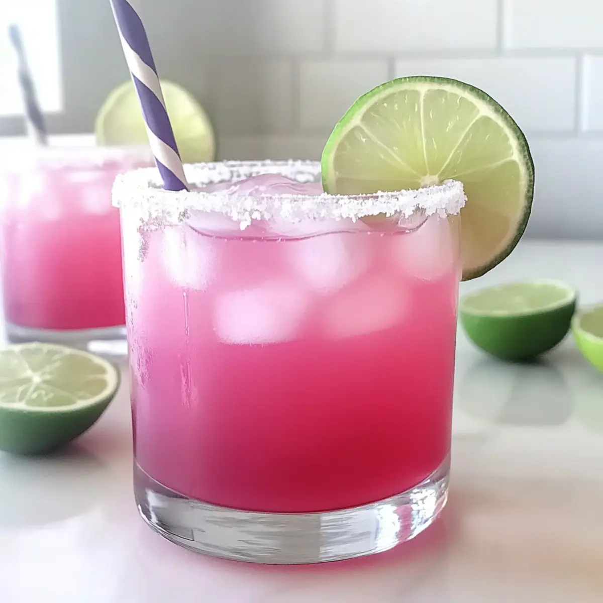 Prickly Pear Margarita Mocktail
