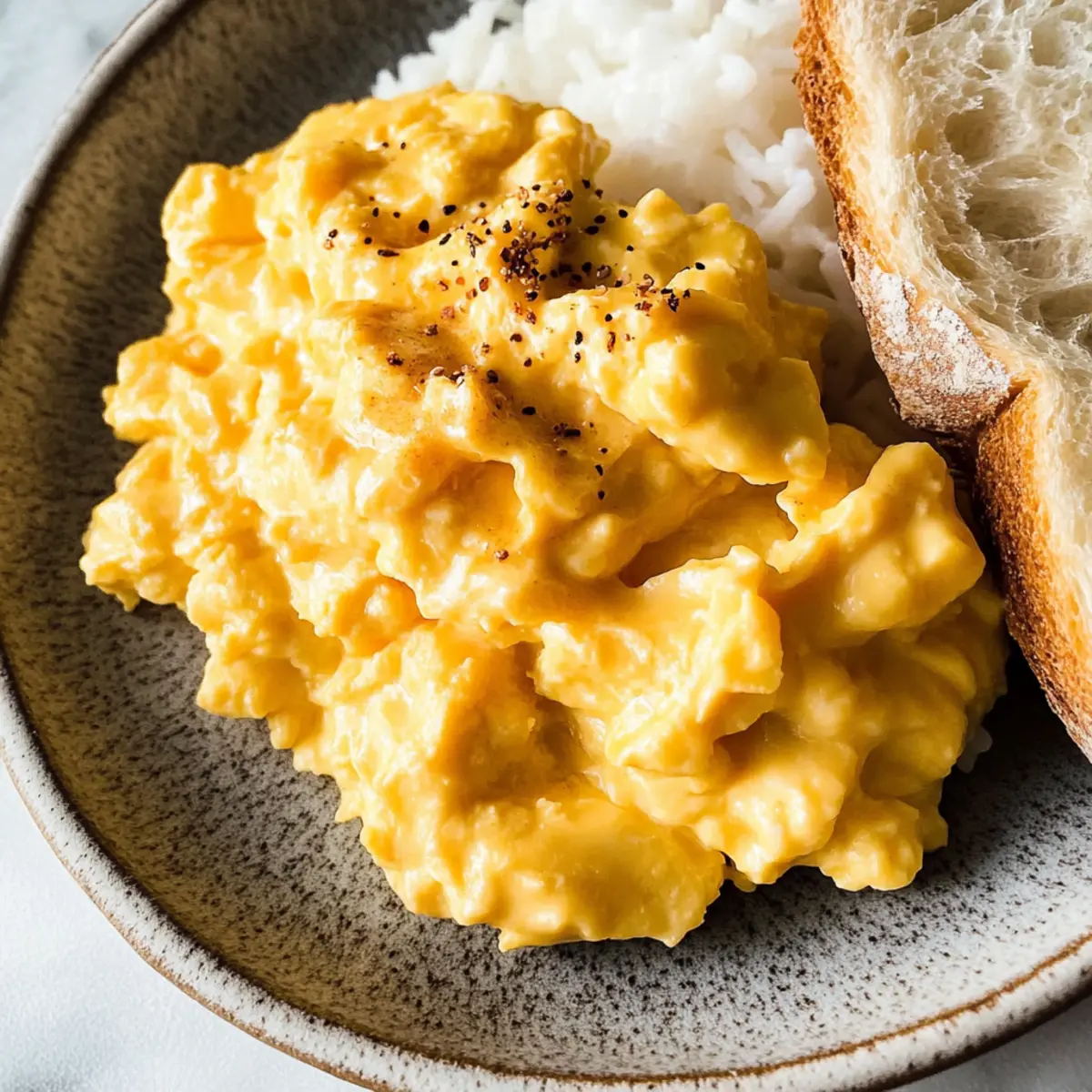 Miso scrambled eggs