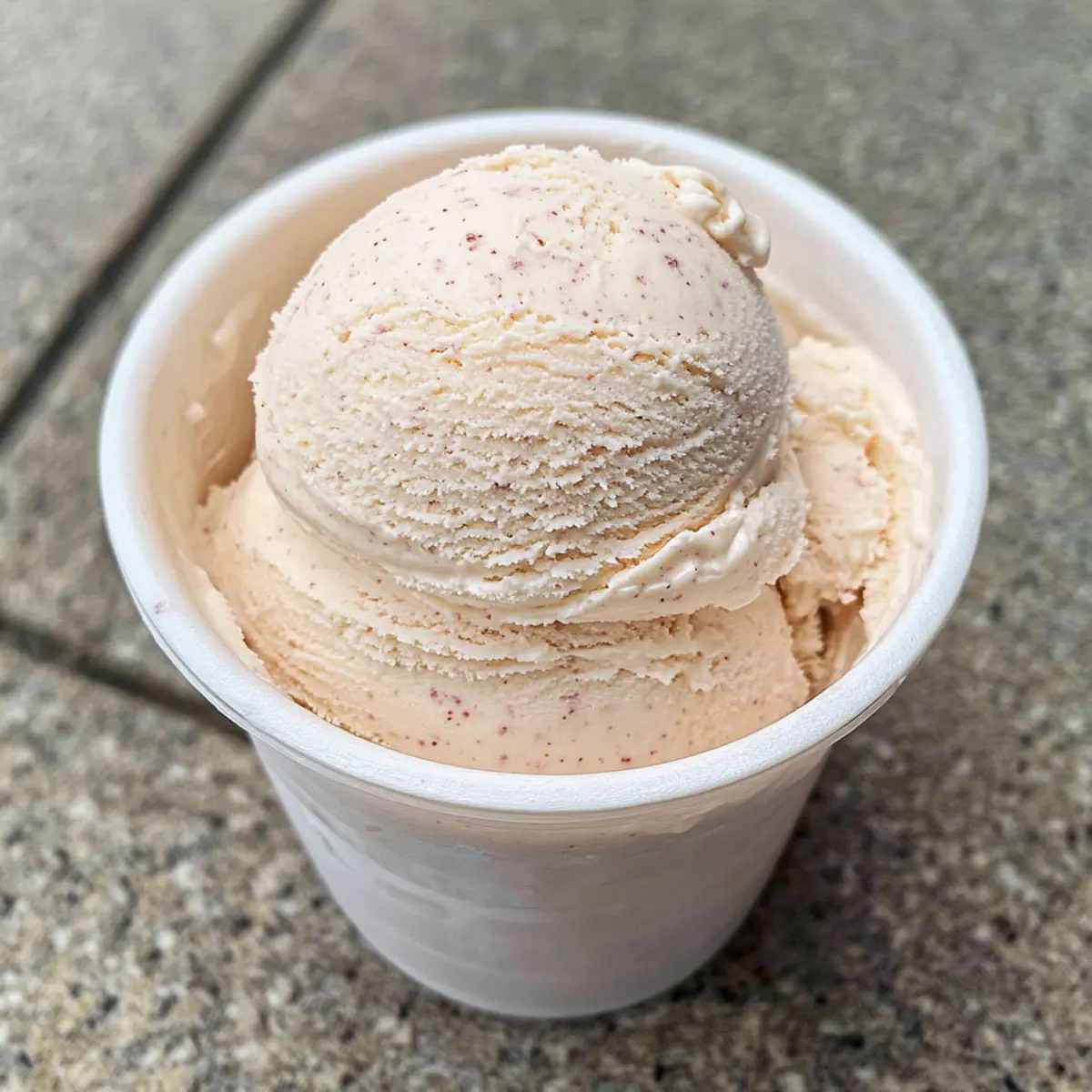 Rhubarb Frangipane Ice Cream