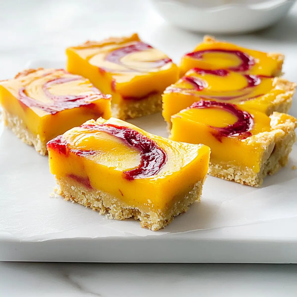 Raspberry Mango Bars