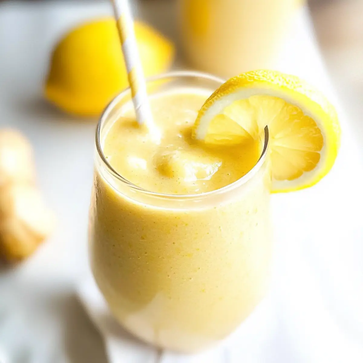 Fresh Lemon Ginger Detoxifying Smoothie