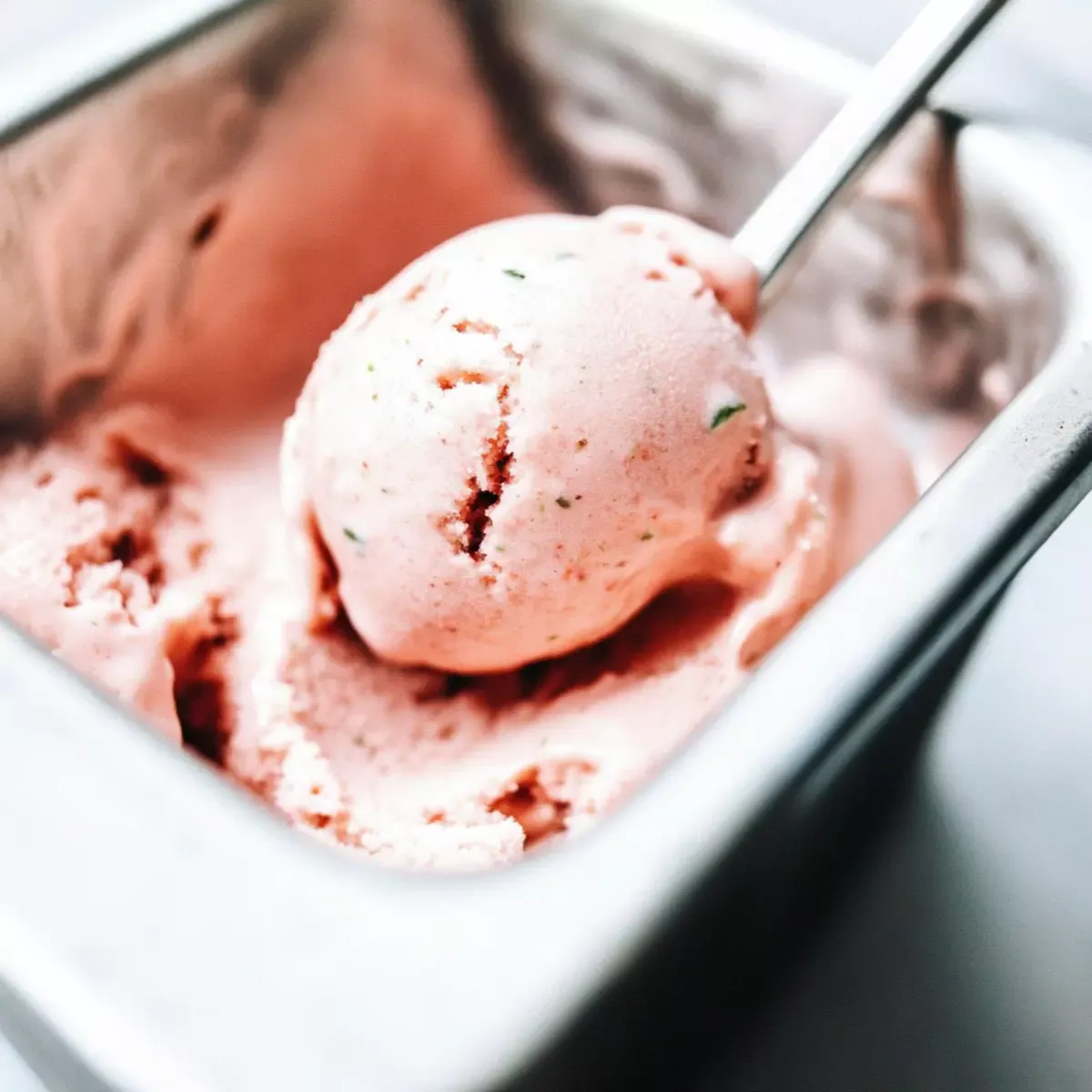 Watermelon Mint Ice Cream