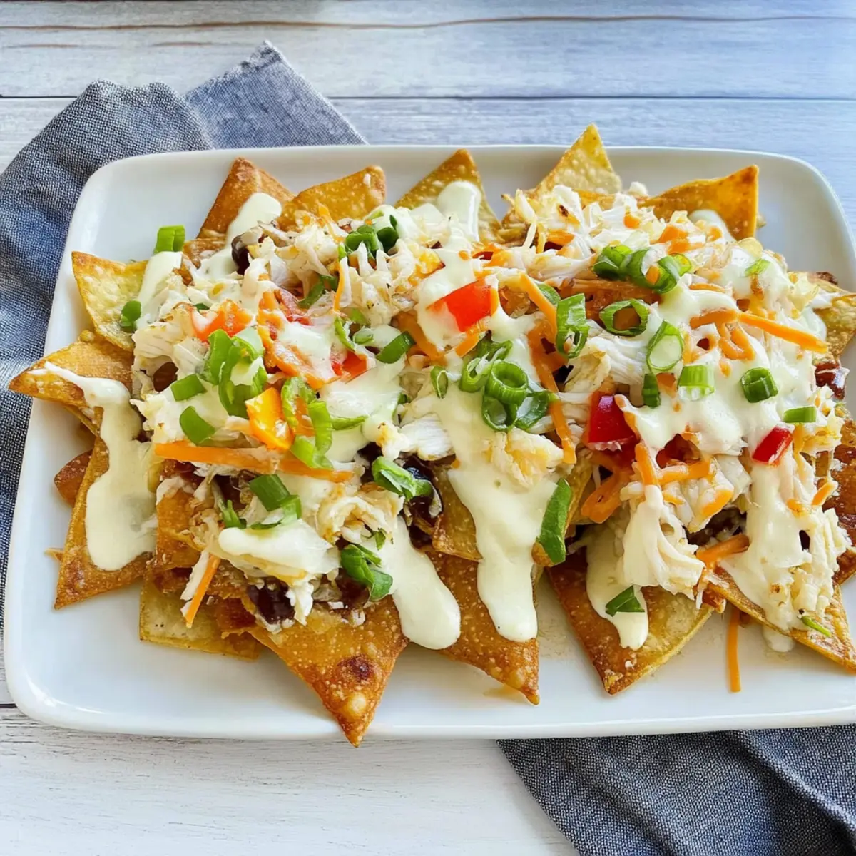 Loaded Crab Rangoon Nachos
