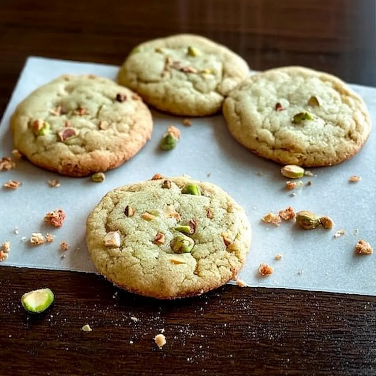 Pistachio Pudding Cookies