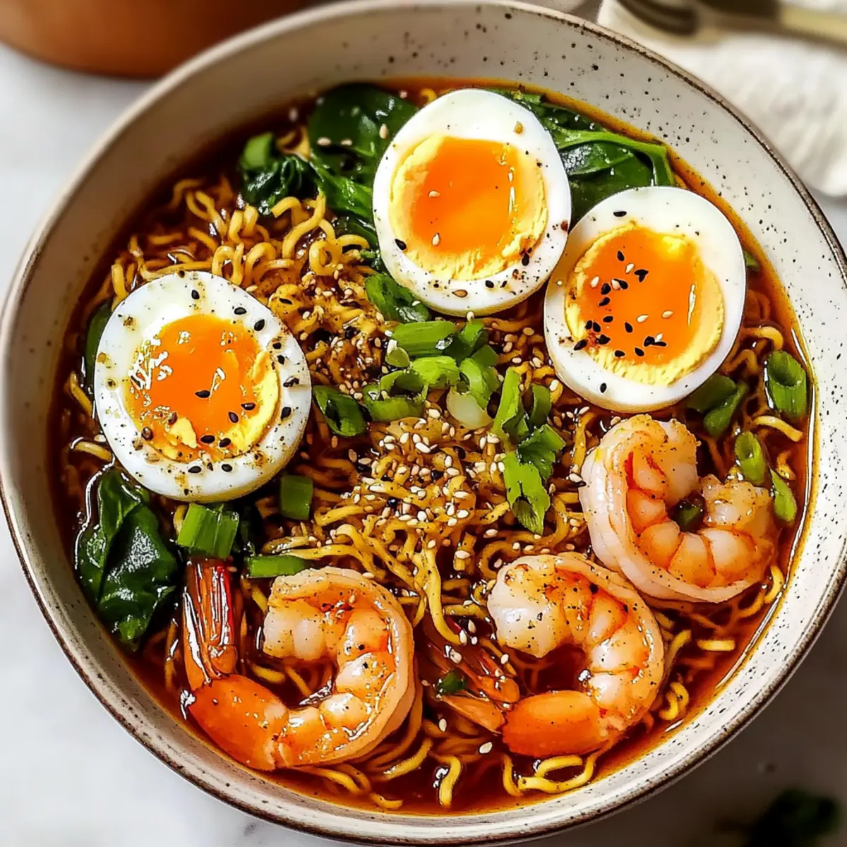 Spicy Shrimp Ramen Noodles
