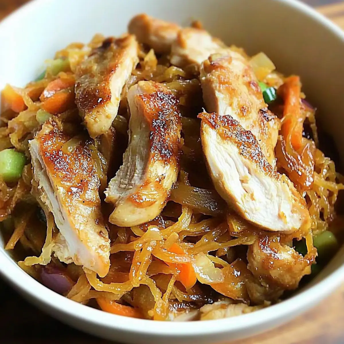 Spaghetti Squash Chow Mein