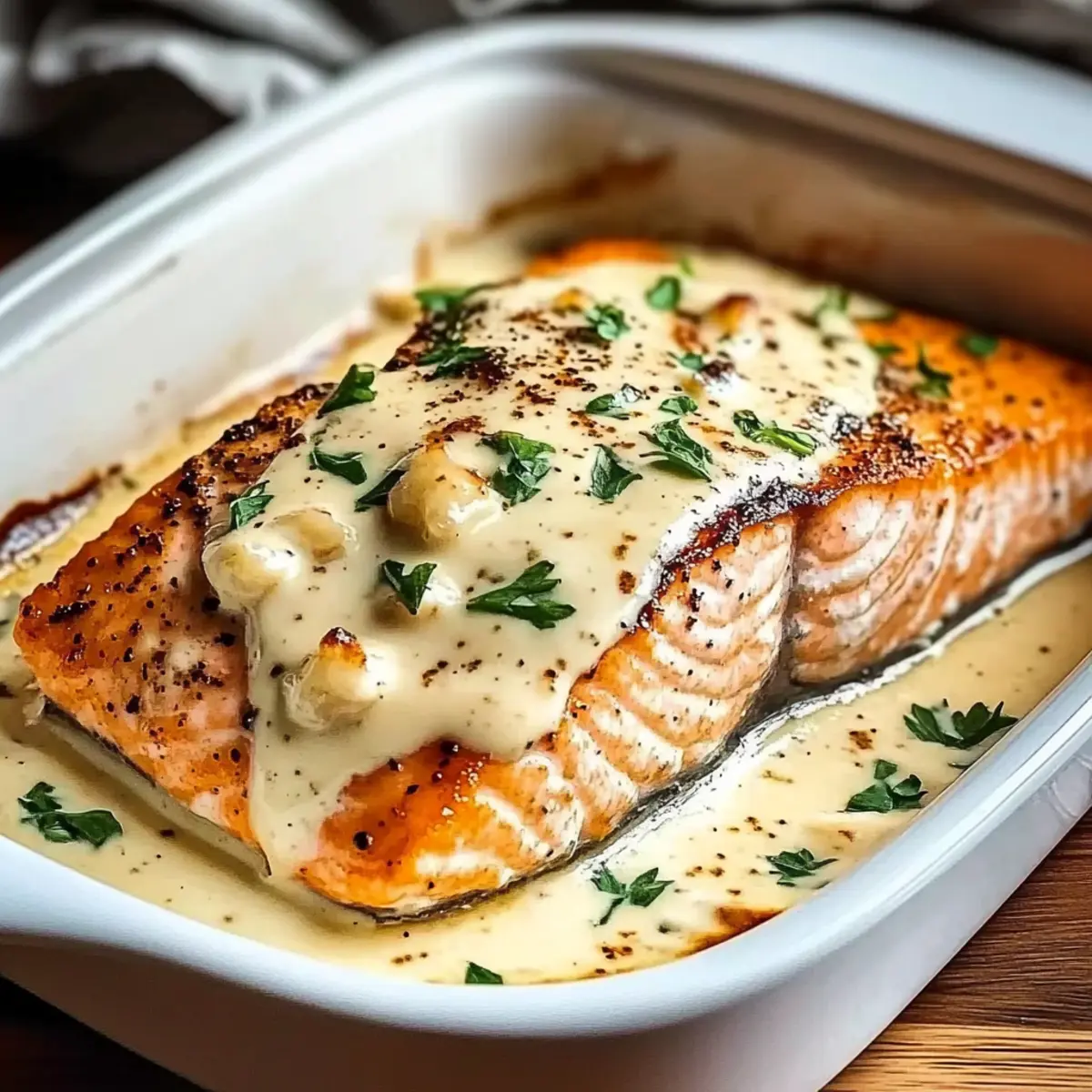 Baked Boursin Salmon