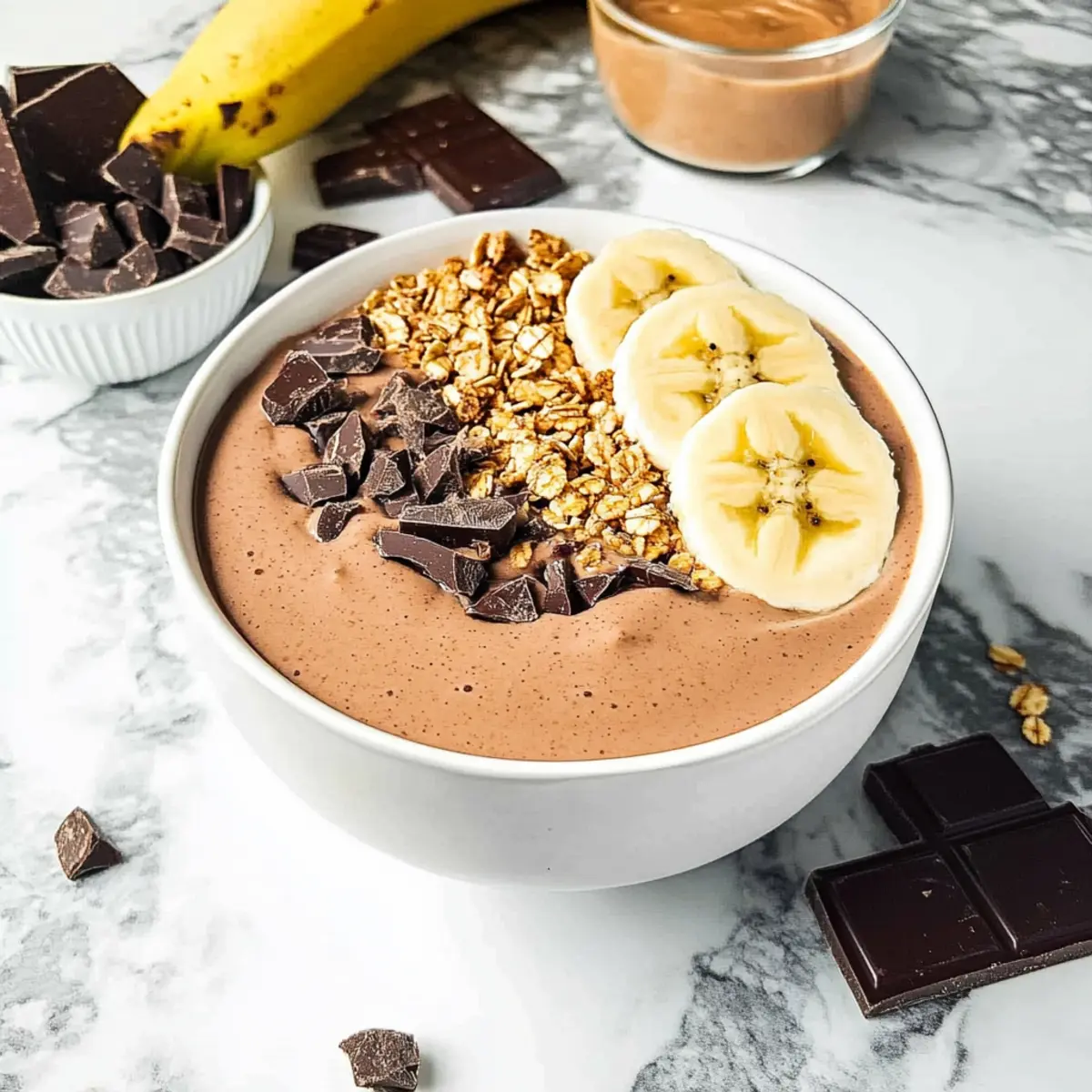 Chocolate Peanut Butter Smoothie Bowl