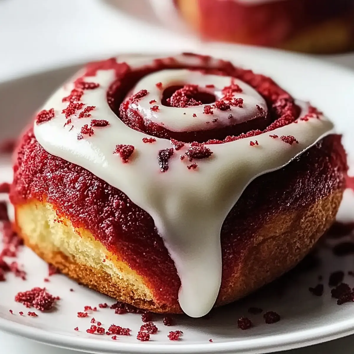 Red Velvet Valentine’s Day Cinnamon Rolls