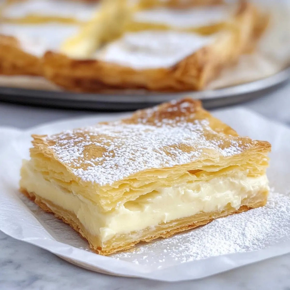 Vanilla Custard Cream Squares