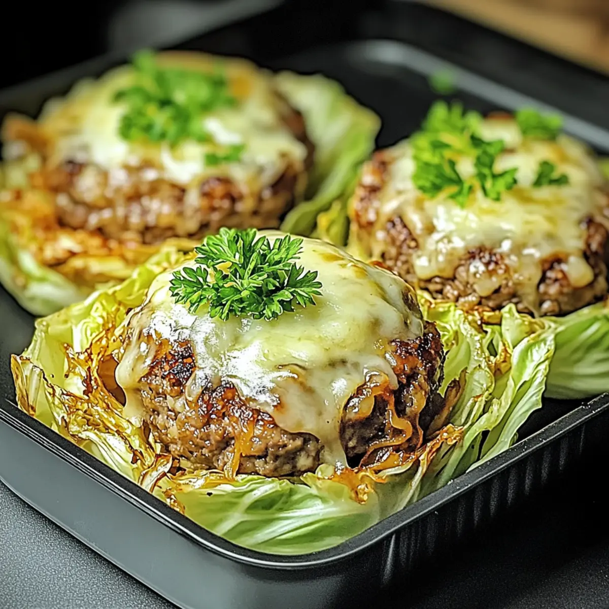 Oven-Baked Cabbage Burgers
