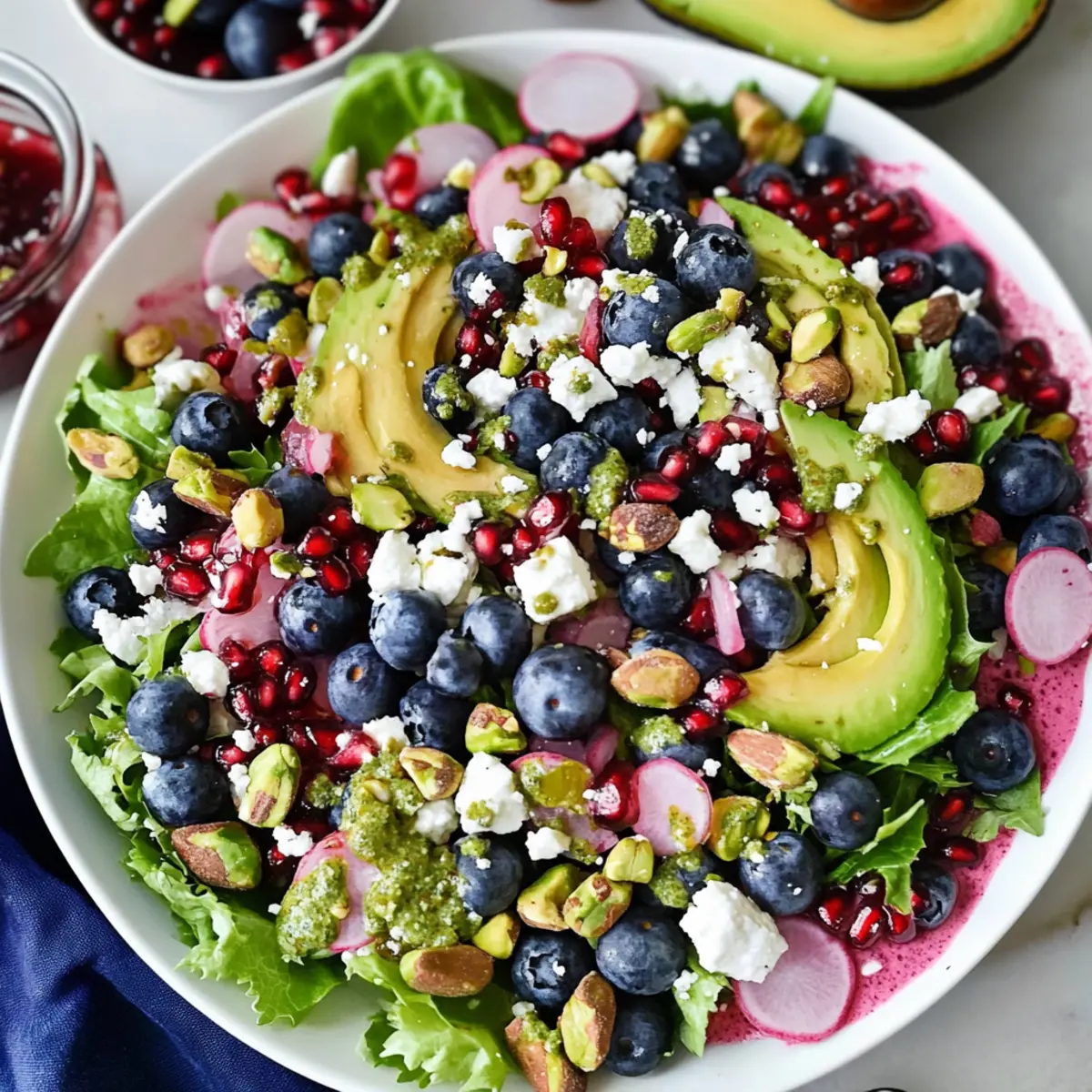 Blueberry and Pistachio Spring Salad