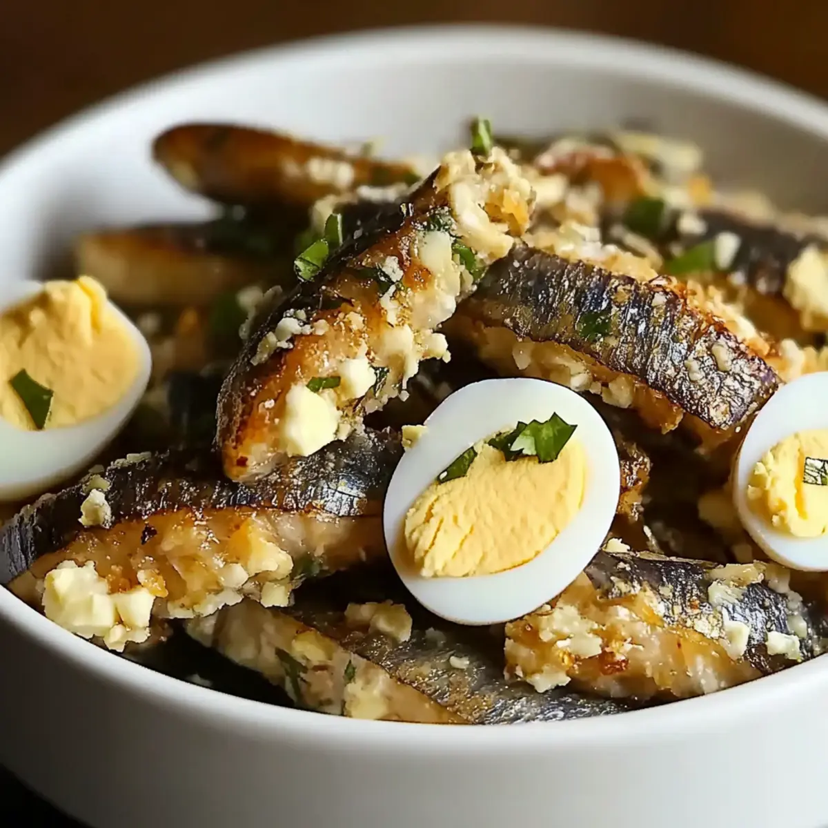 Sardine and Egg Nibbles