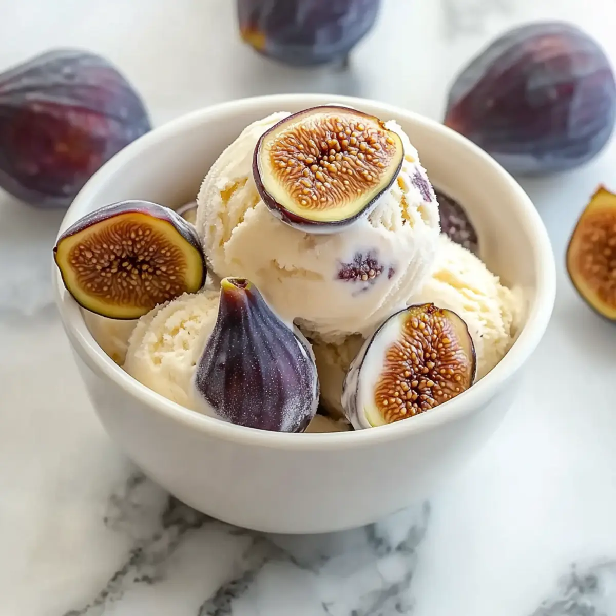 Honey-Drizzled Fig and Ricotta Ice Cream