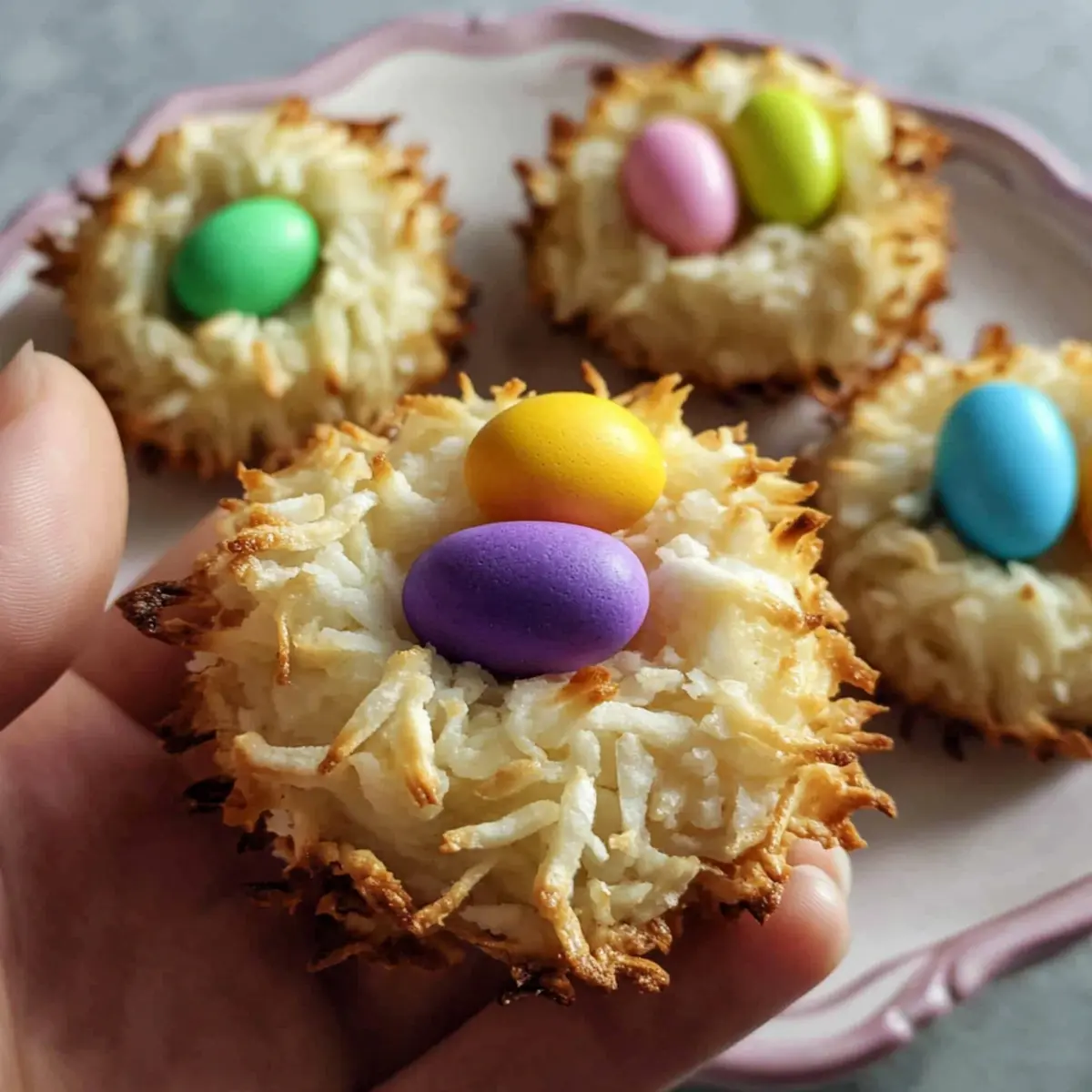 Coconut Macaroon Nests