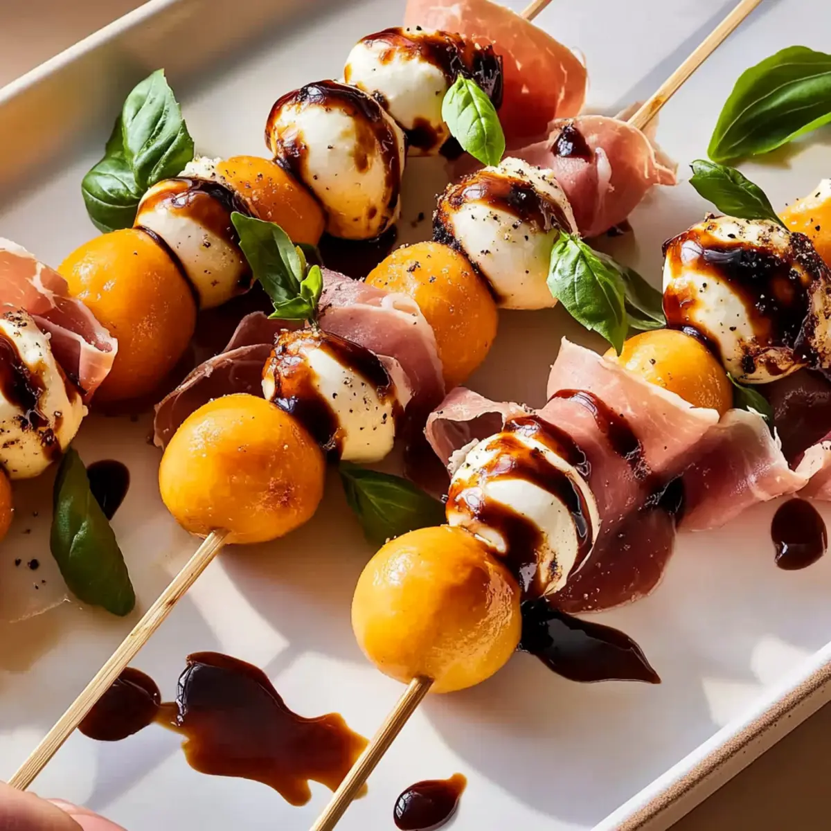 Melon Prosciutto Skewers