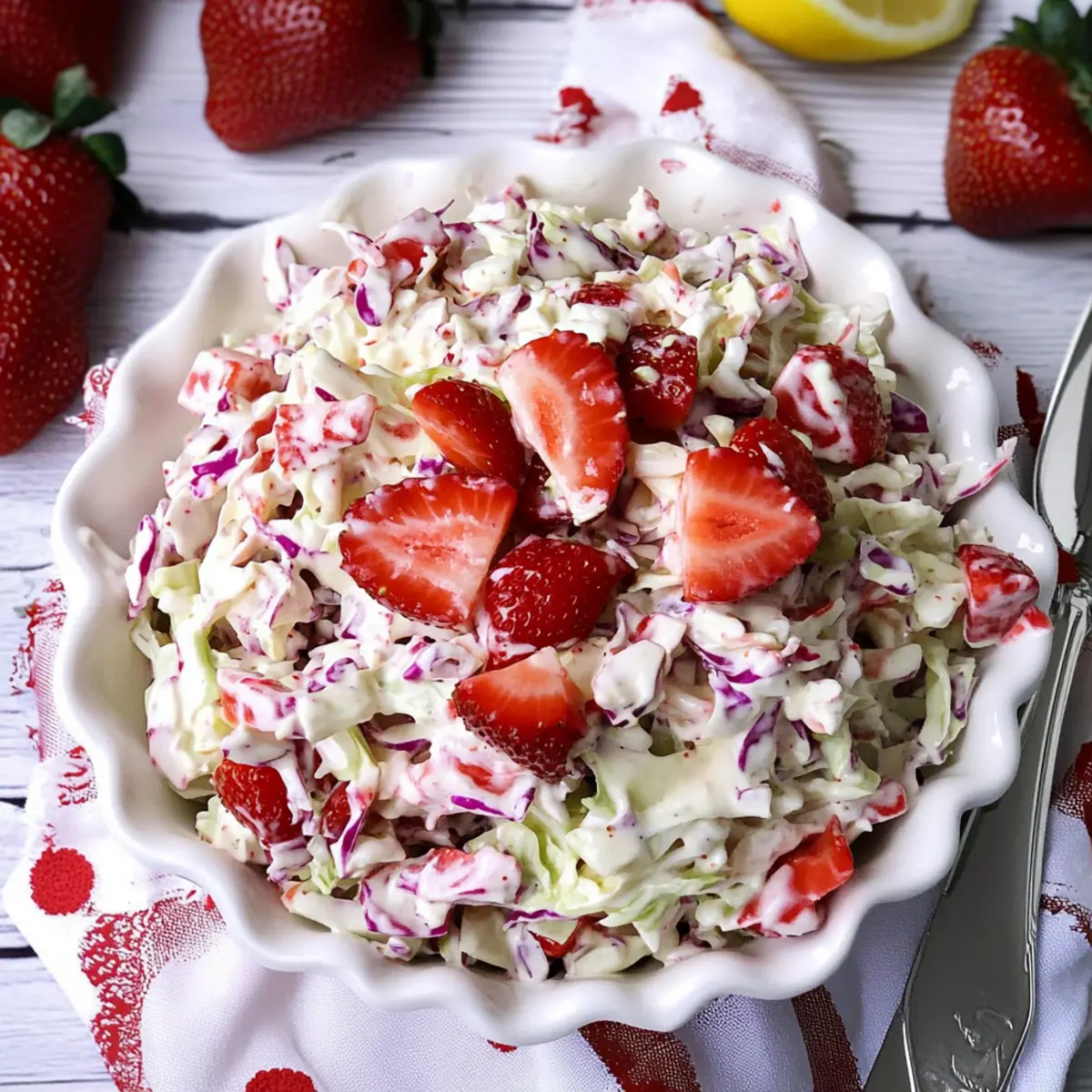 Strawberry Lemon Coleslaw