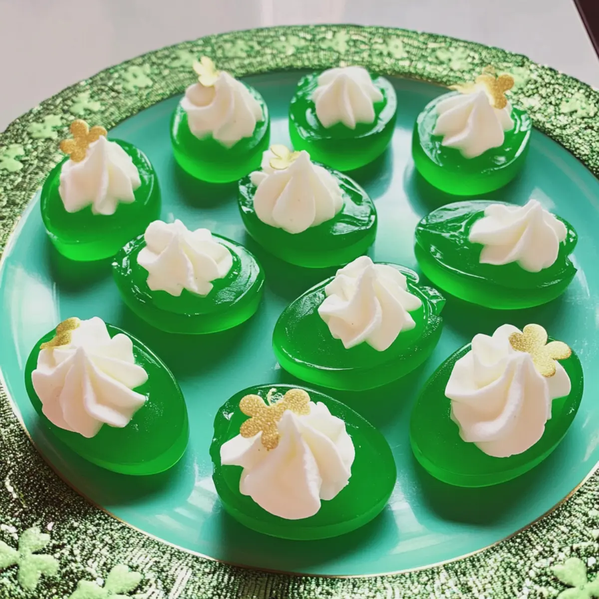 St. Patrick’s Day Deviled Jell-O Eggs