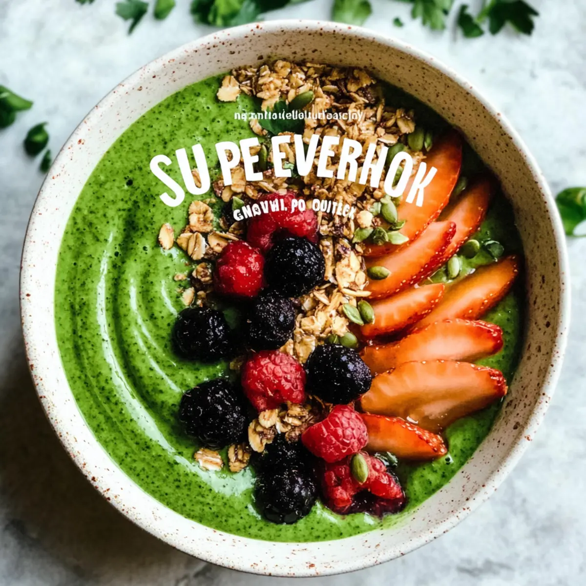 Super Green Smoothie Bowl