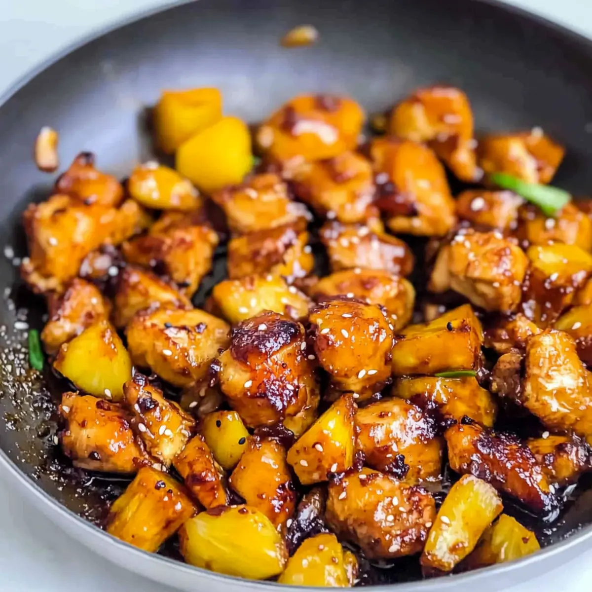 Spicy Pineapple Brown Sugar Chicken