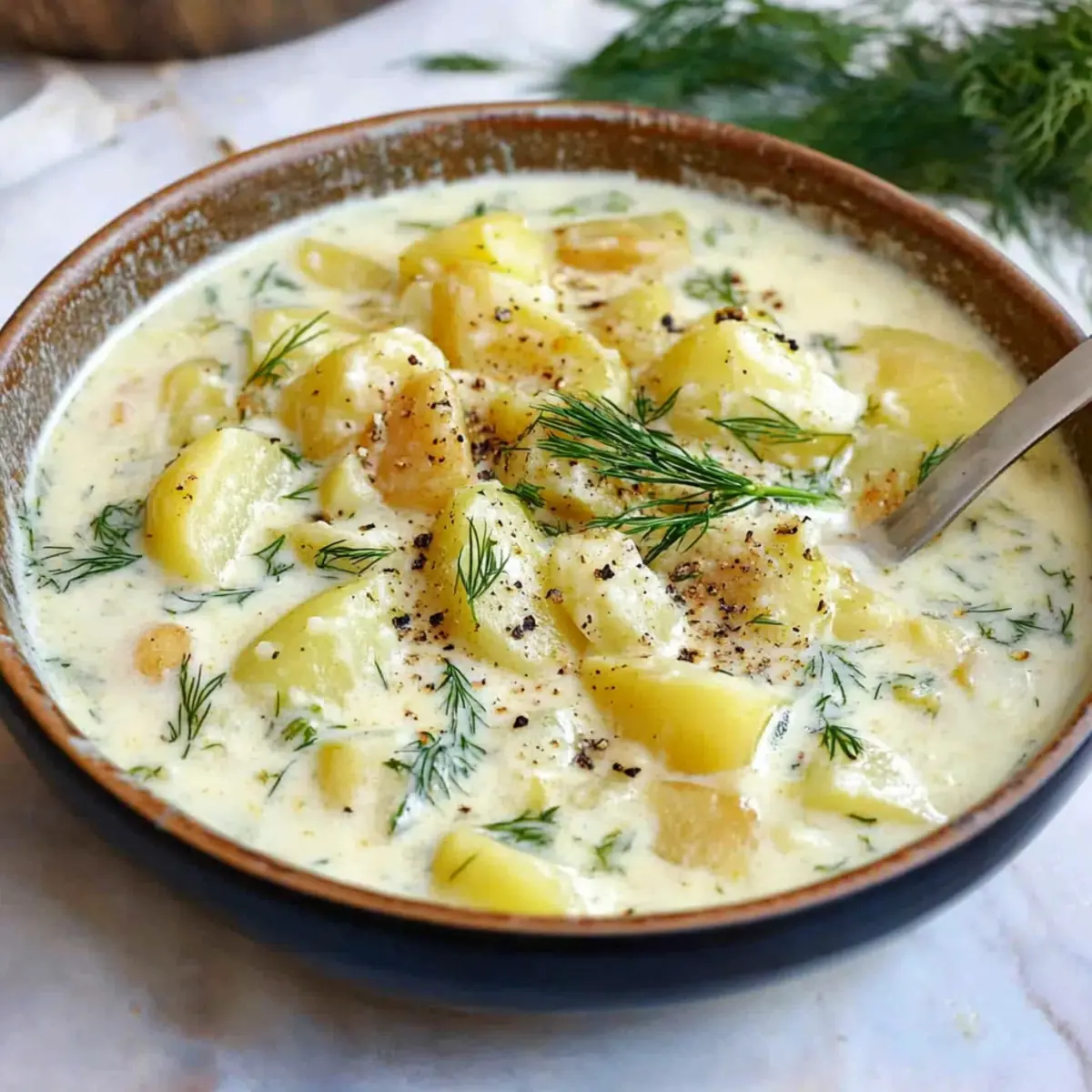 Chunky Potato Dill Soup
