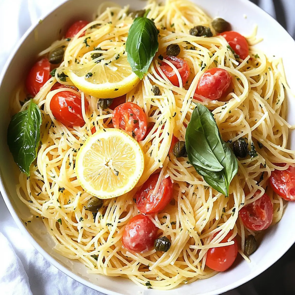 Lemon Capellini Pasta Salad