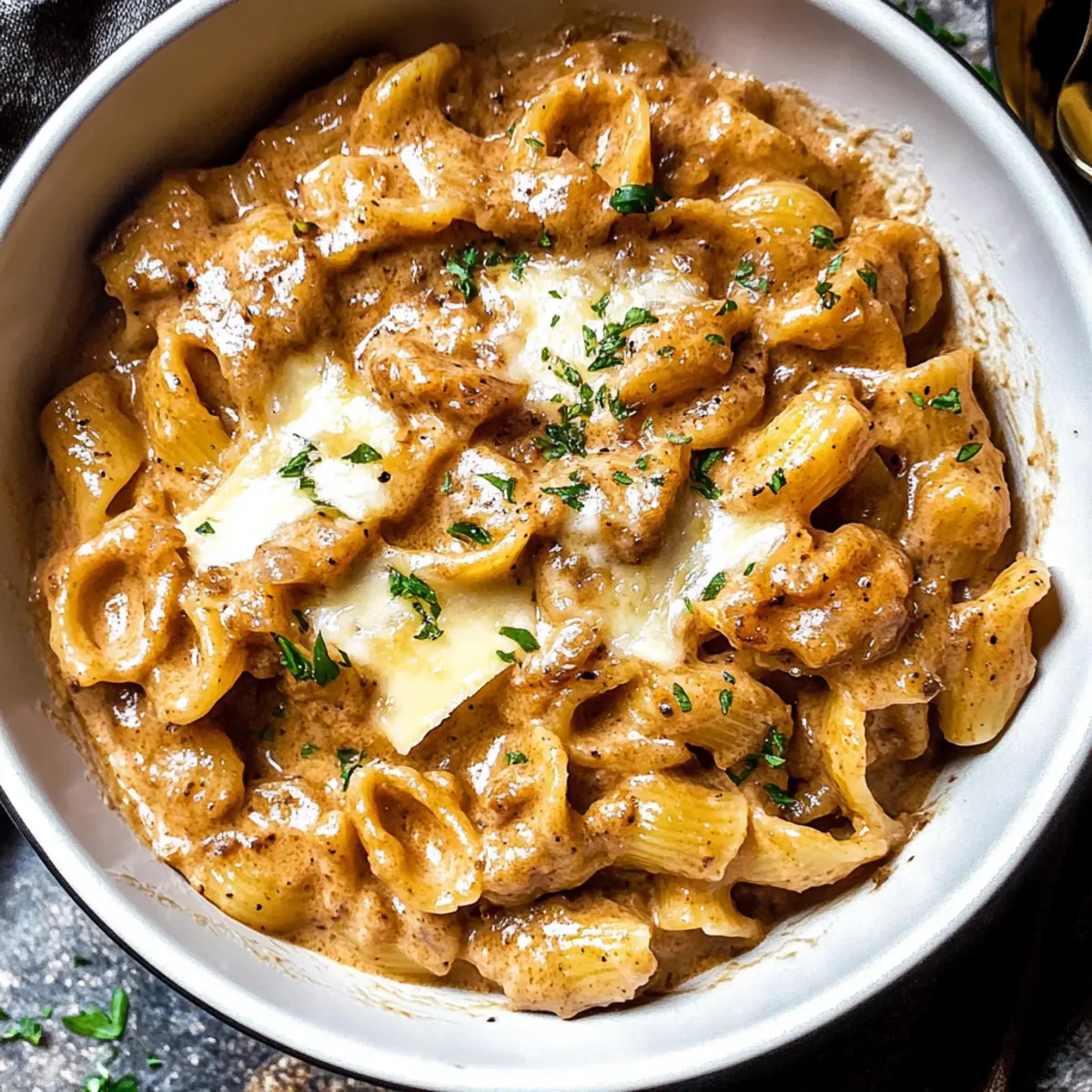 One Pot French Onion Pasta
