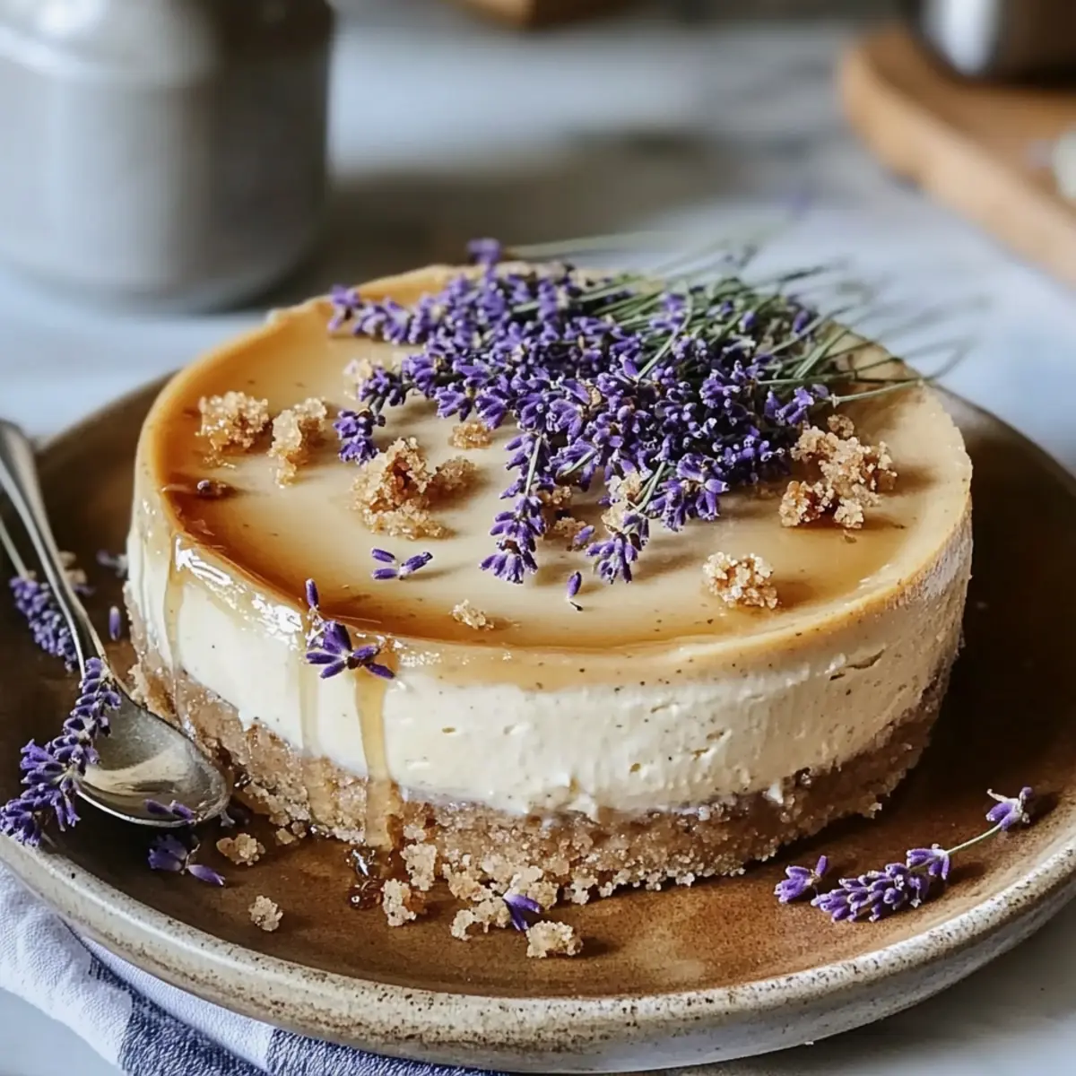 Honey Lavender Cheesecake