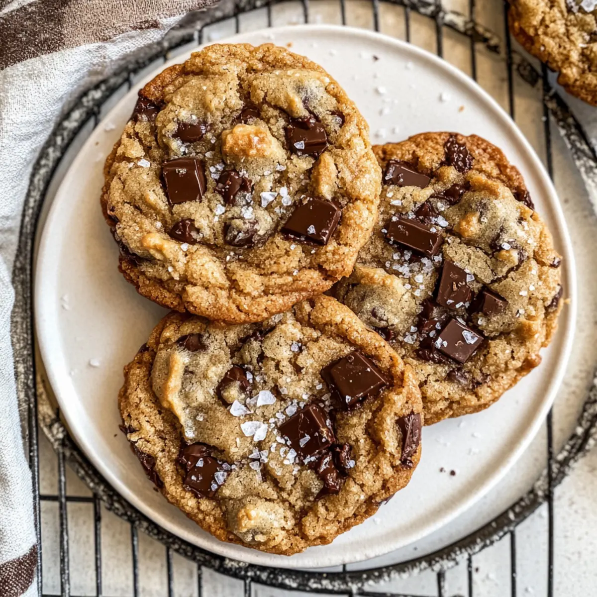 Browned Butter Toffee Chocolate Chip Cookies