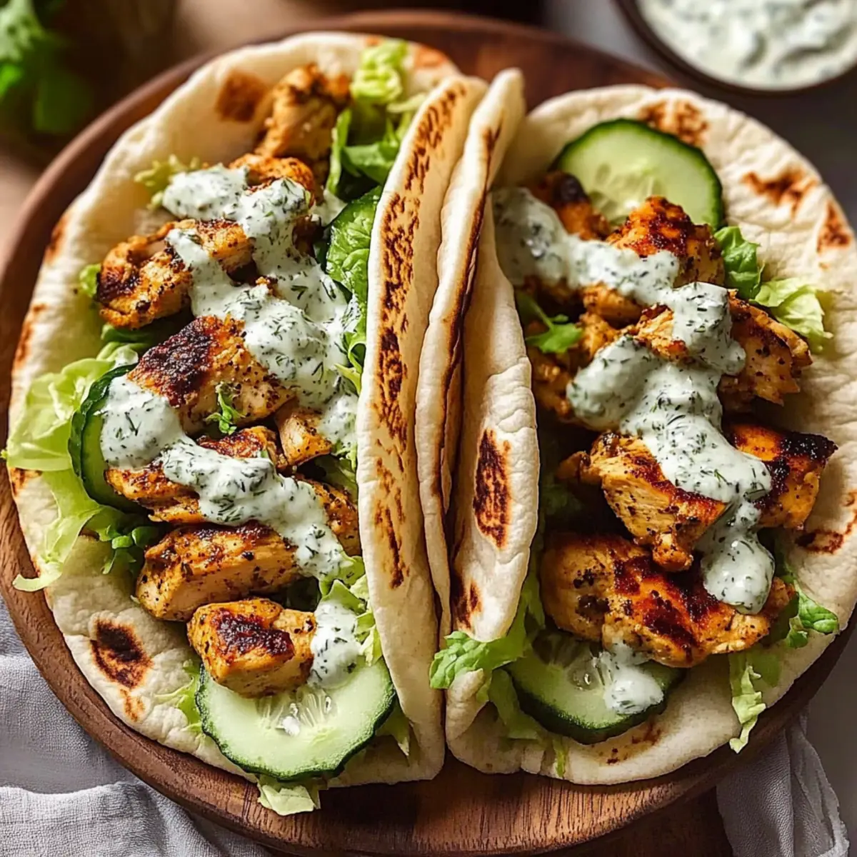Sheet Pan Chicken Pitas with Herby Ranch
