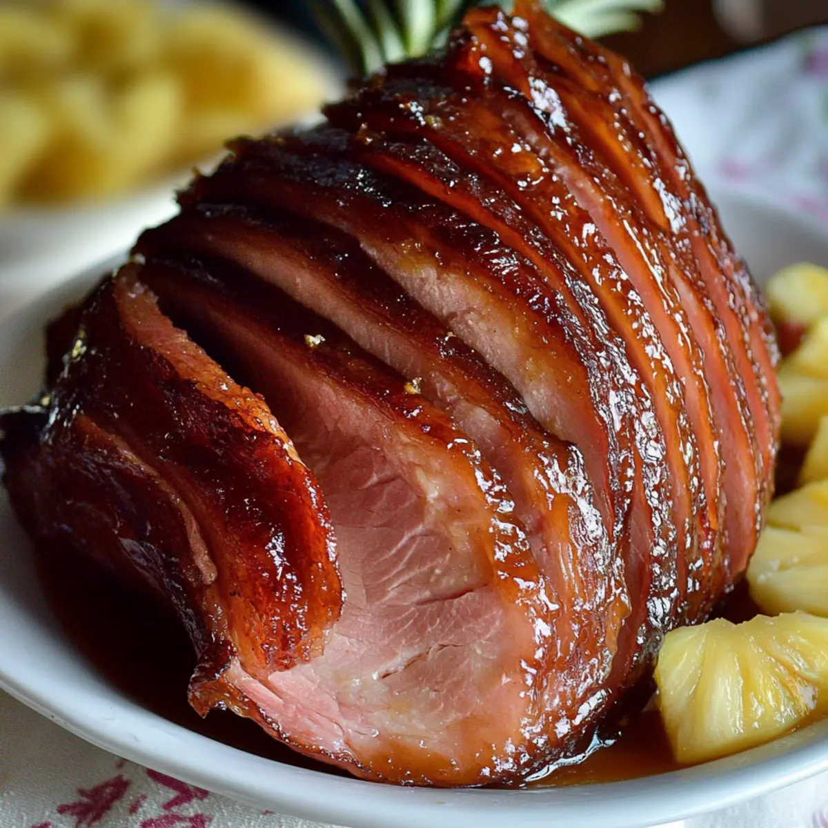 Pineapple Honey Glazed Ham Recipe