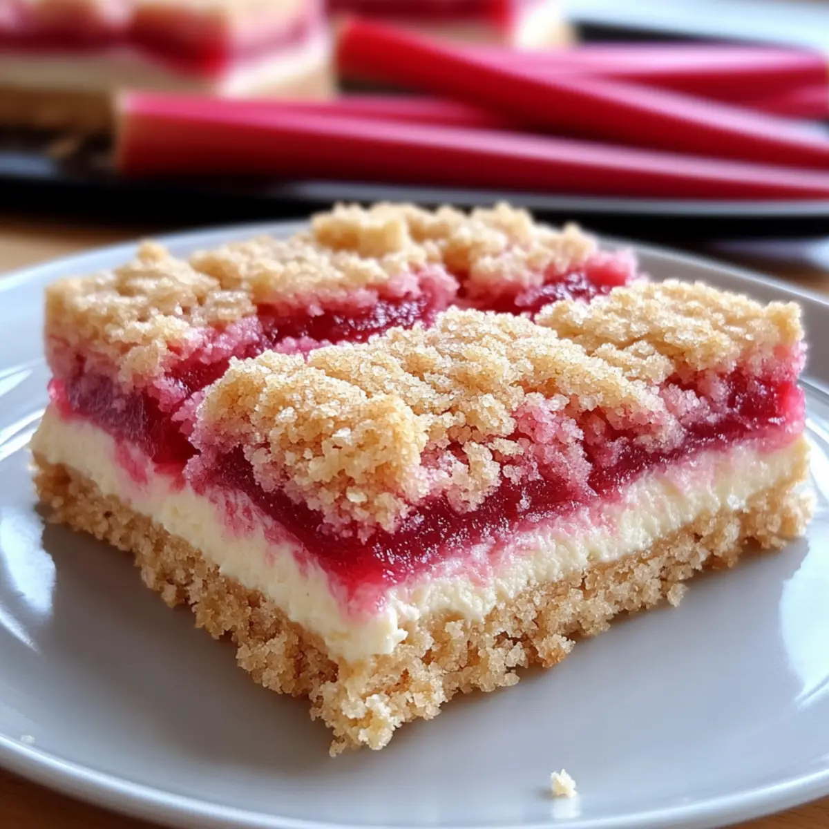 Rhubarb Cream Cheese Bars