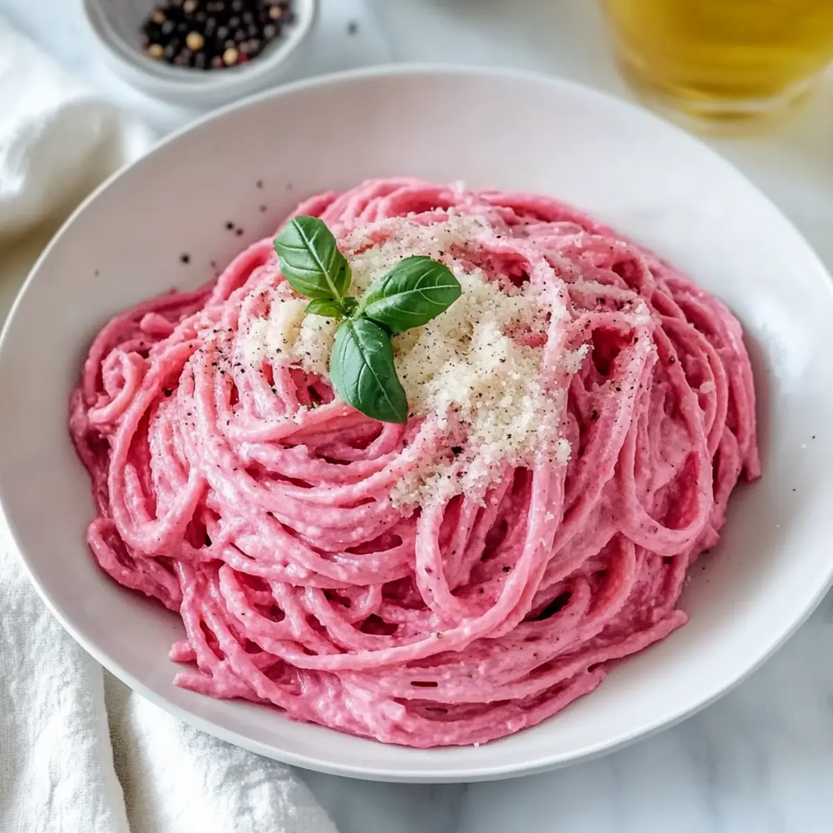 Healthy Vegan Pink Pasta