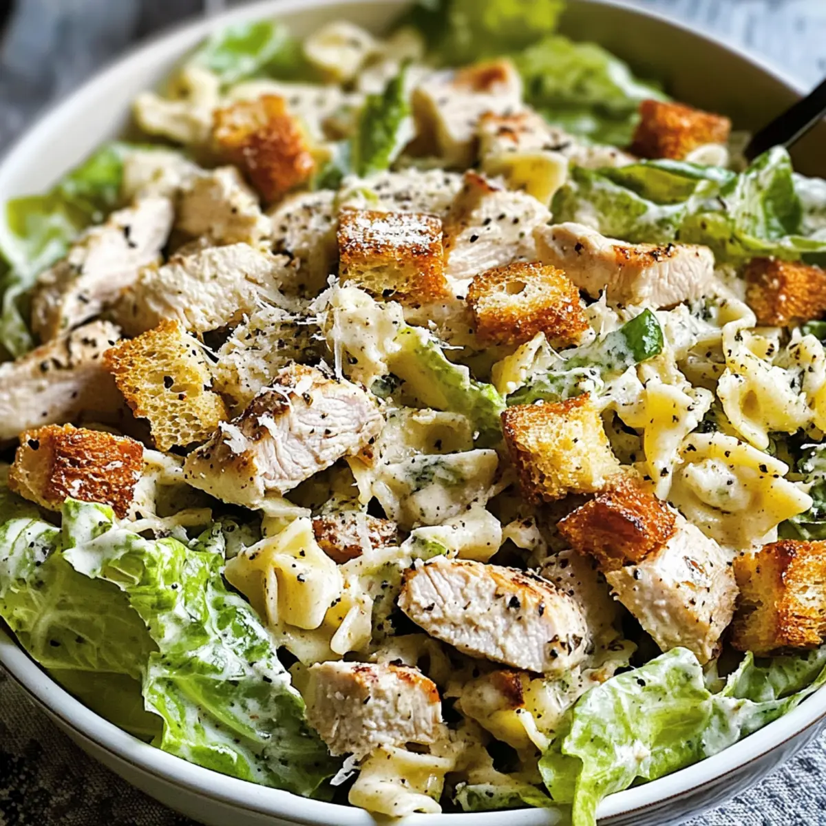 Chicken Caesar Pasta Salad