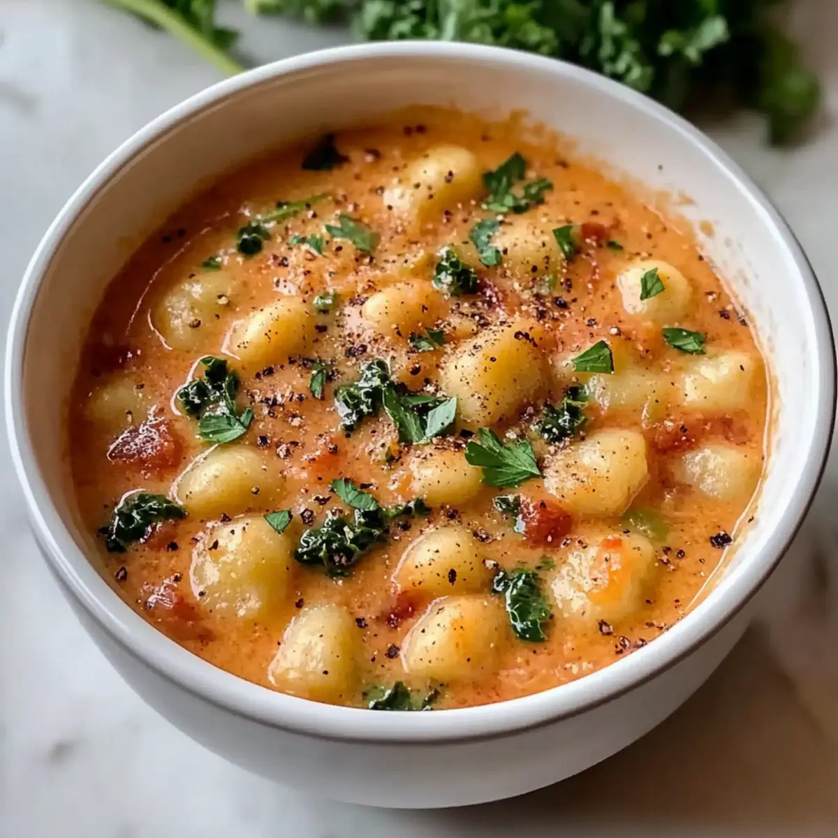 Sun Dried Tomato Gnocchi Soup