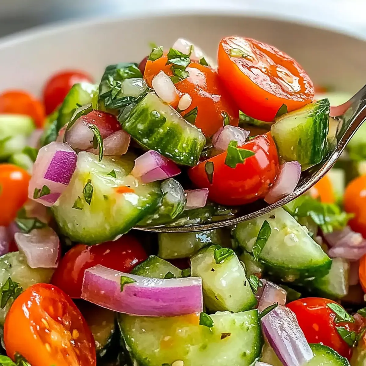 Italian Cucumber Salad