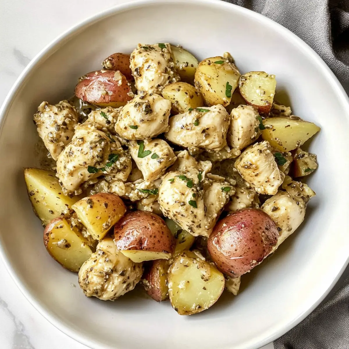 Garlic Parmesan Crockpot Chicken and Potatoes