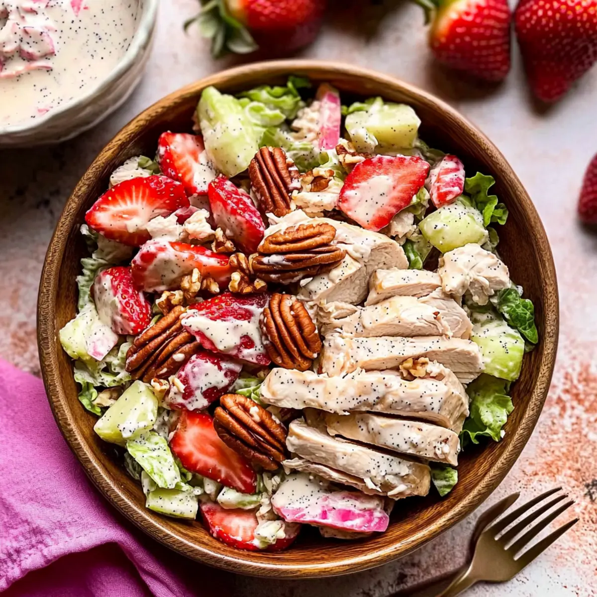 Strawberry Poppy Seed Chicken Salad