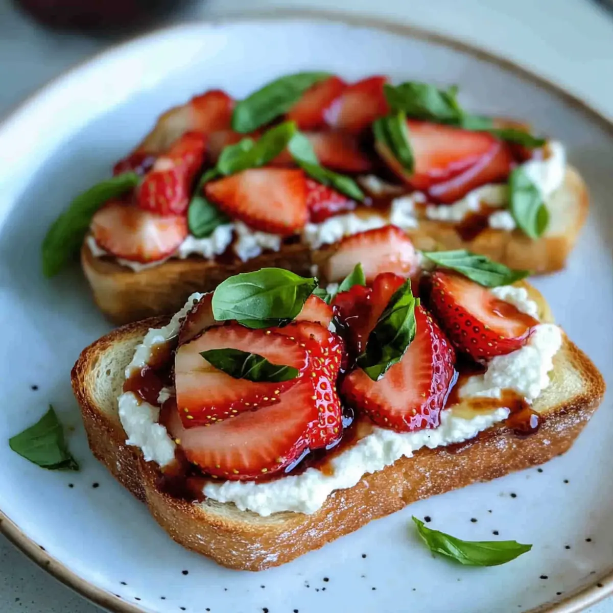Strawberry Ricotta Toast Recipe