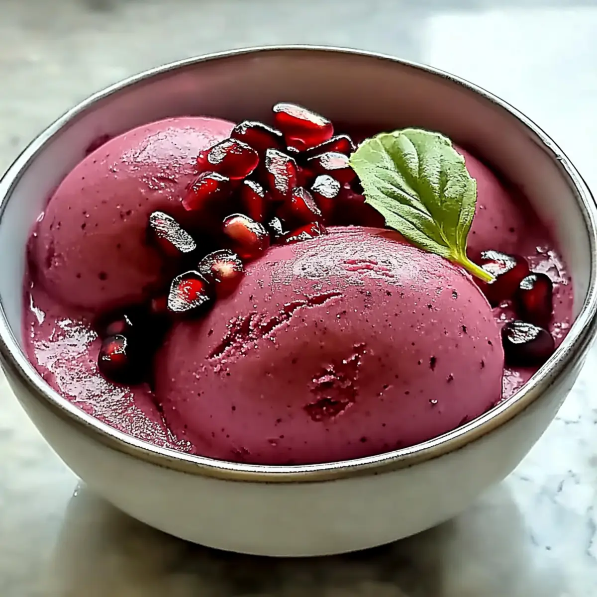 Spiced Pomegranate Sorbet
