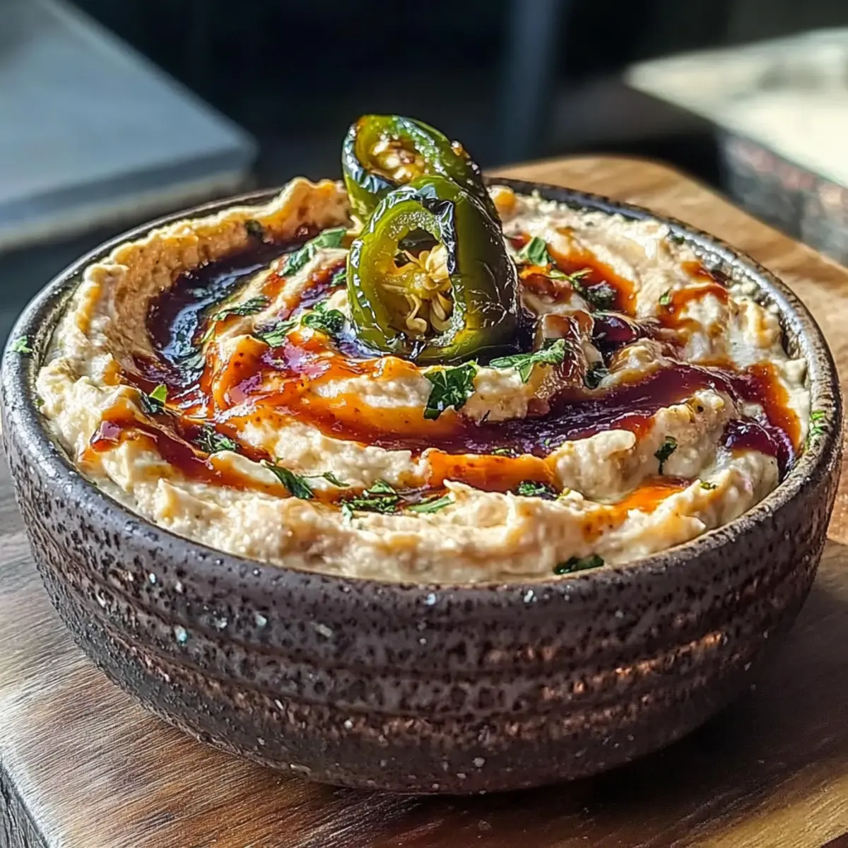 Spicy Roasted Jalapeño Cowboy Cream Cheese Dip