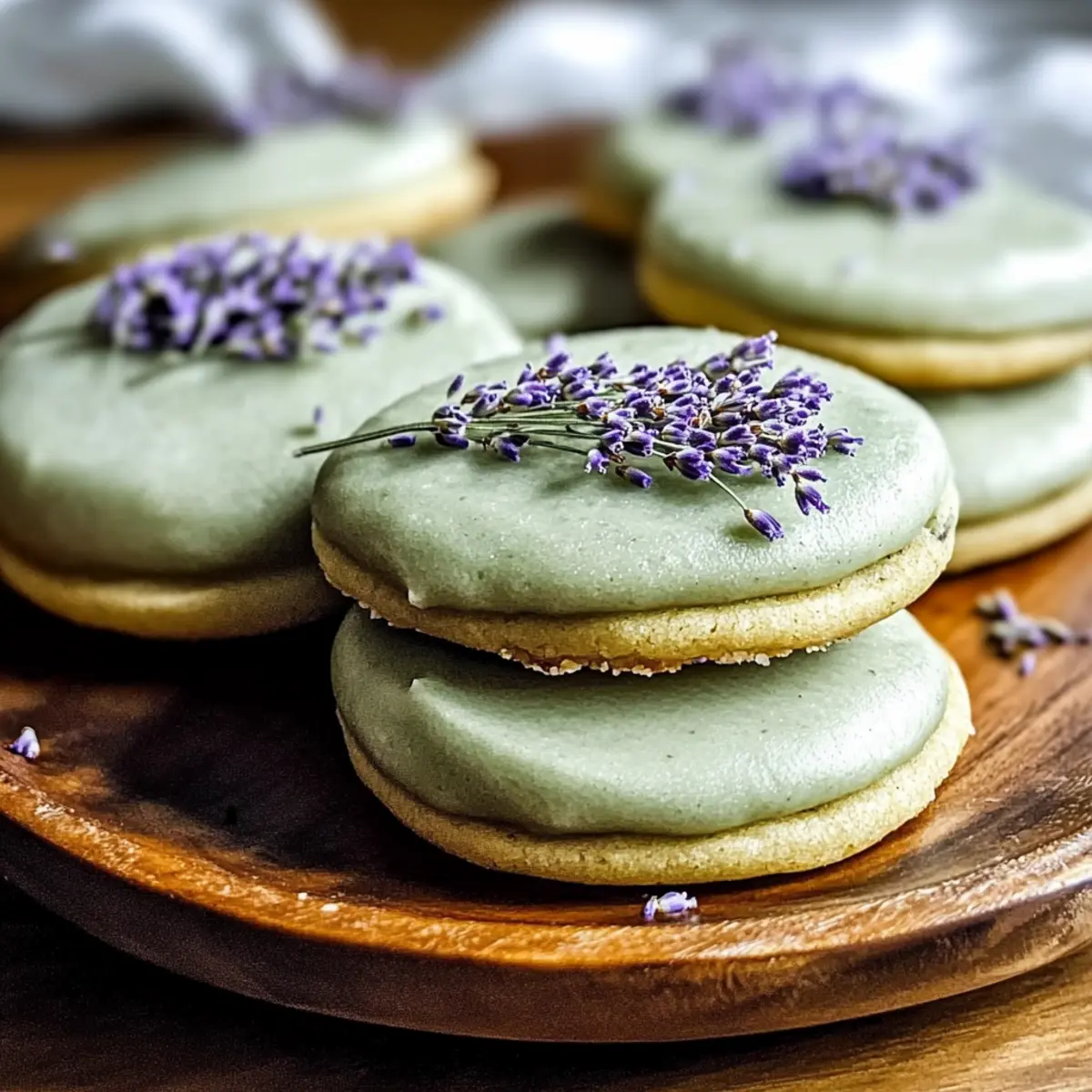 Matcha Lavender Sugar Cookies
