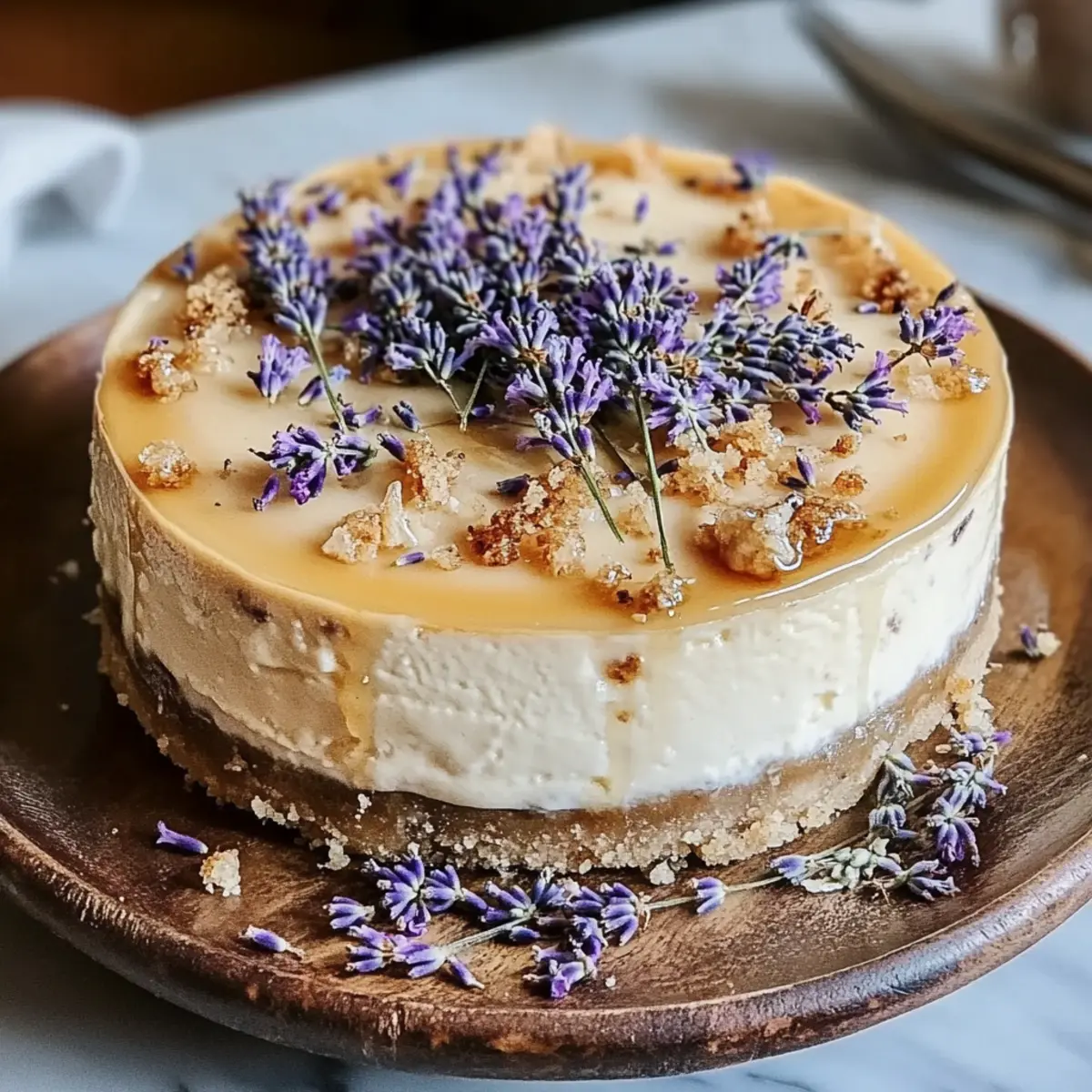 Honey Lavender Cheesecake