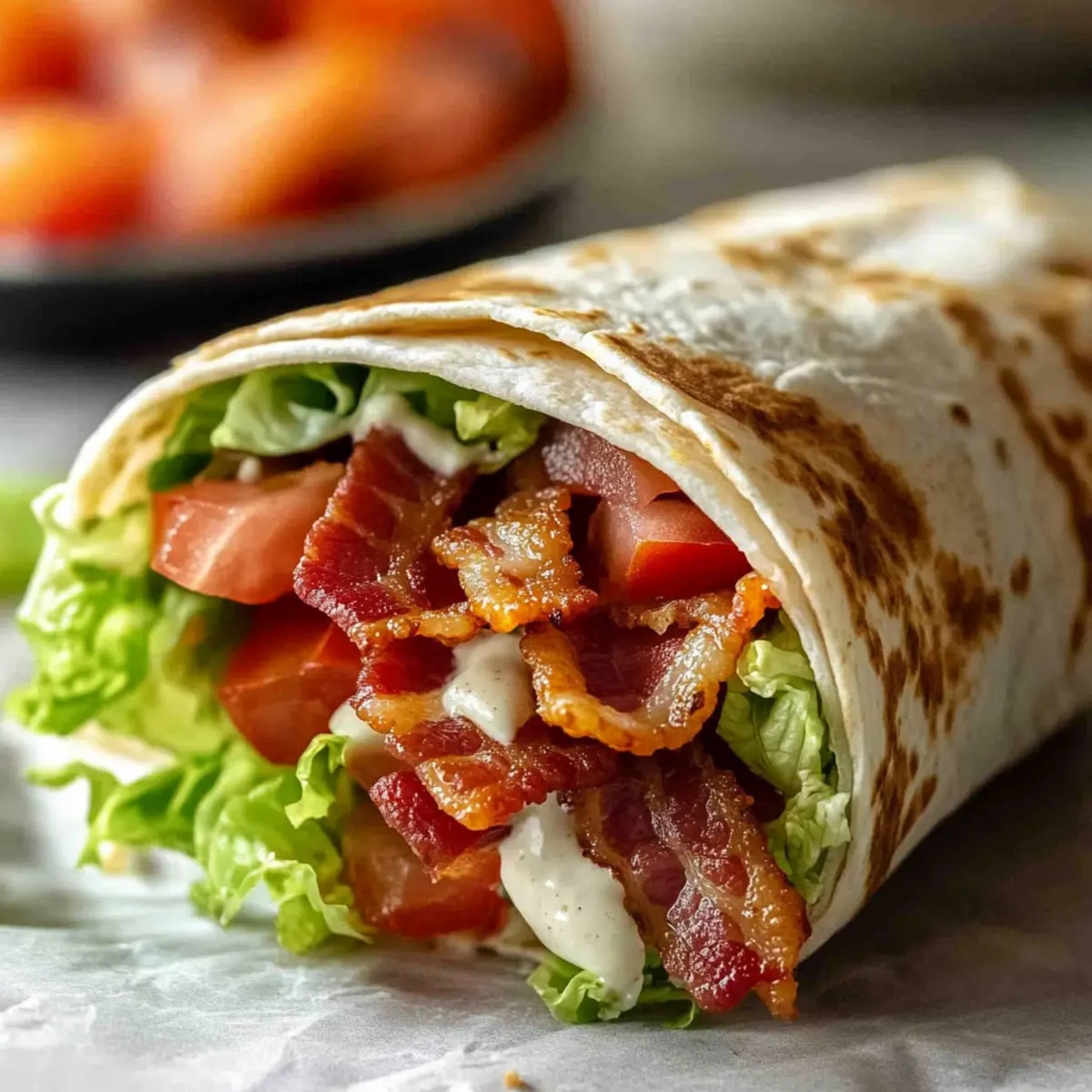 Gourmet BLT Wraps with Secret Sauce