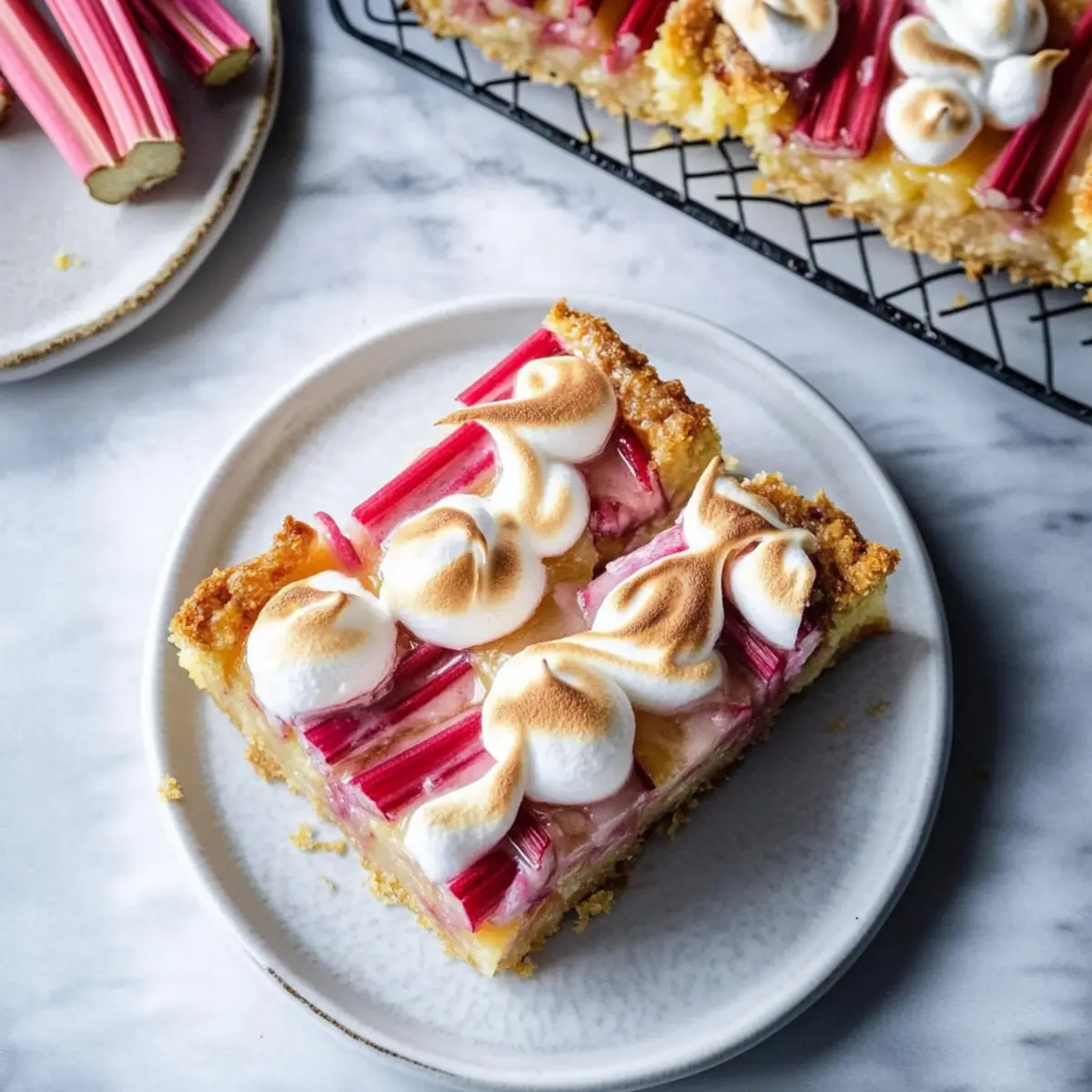 Lemon Rhubarb Bars