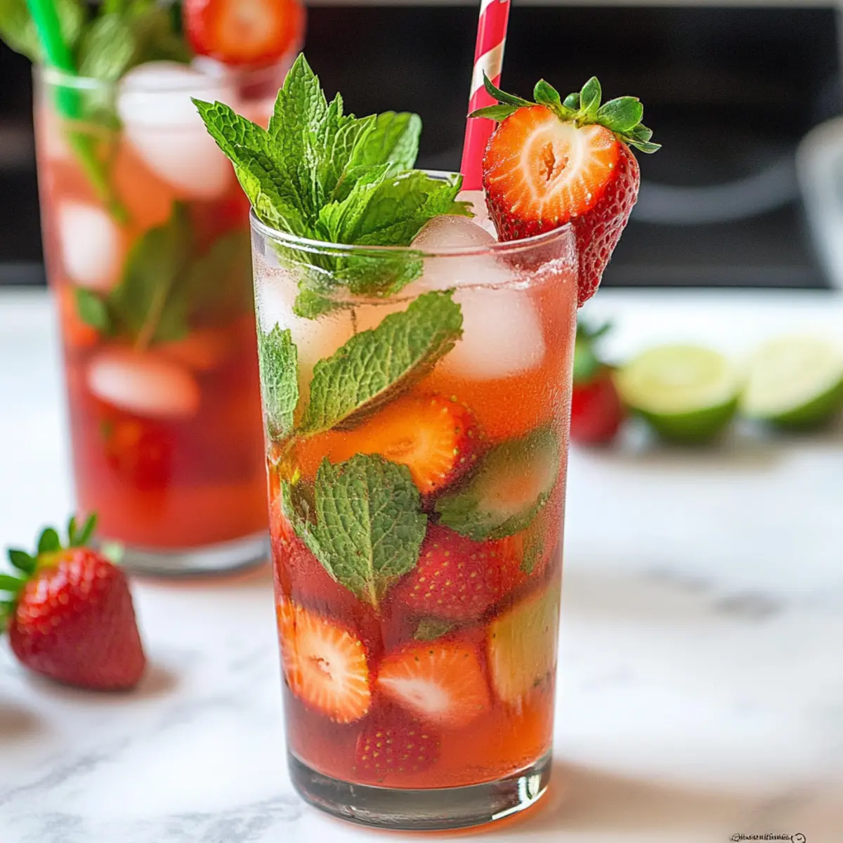 Strawberry Mojito Mocktail