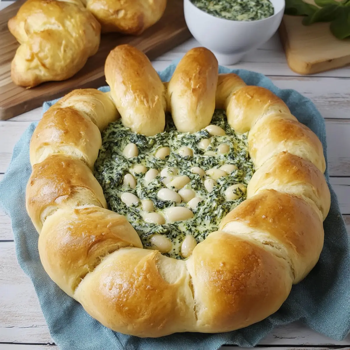 Easter Bunny Spinach Dip