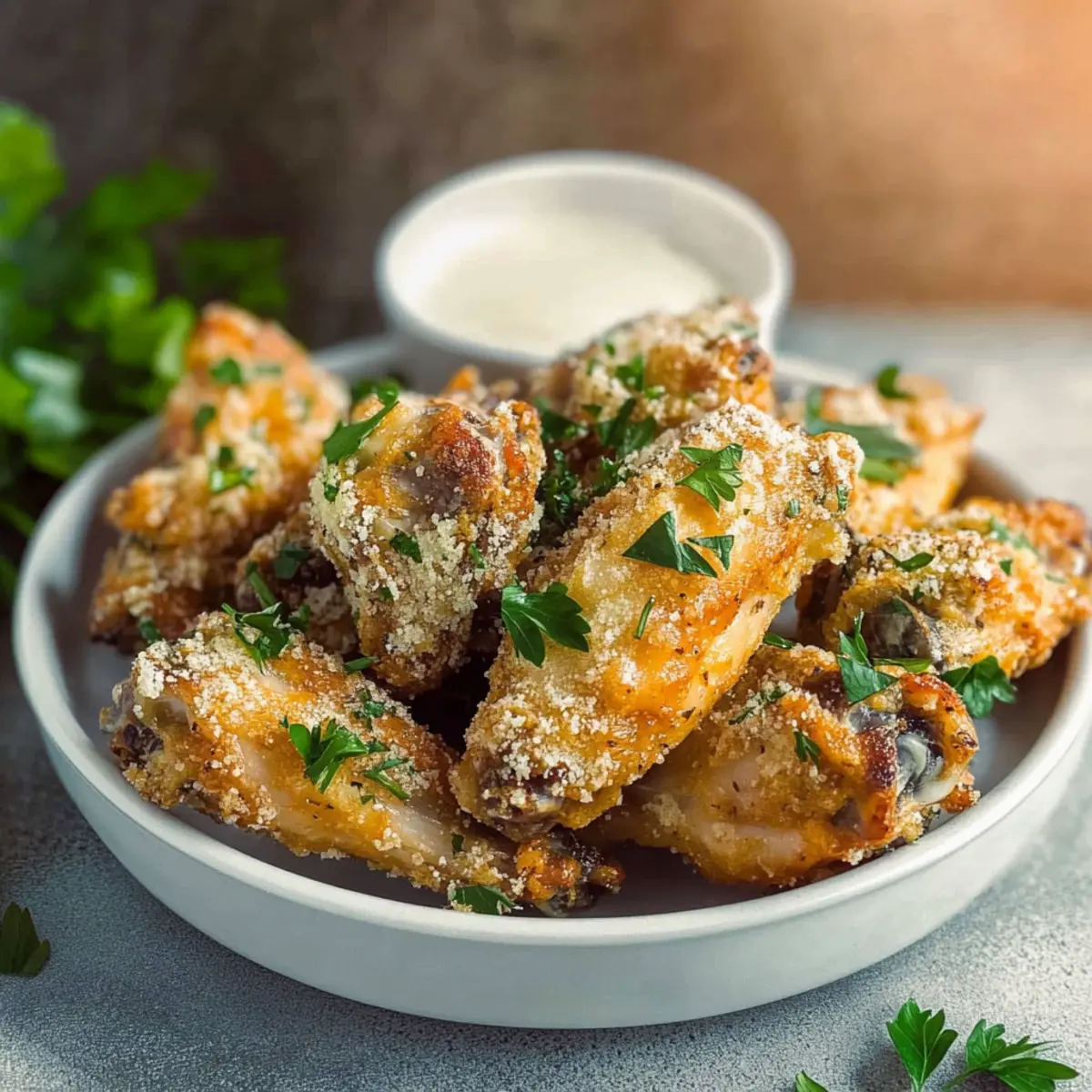 Parmesan Chicken Wings