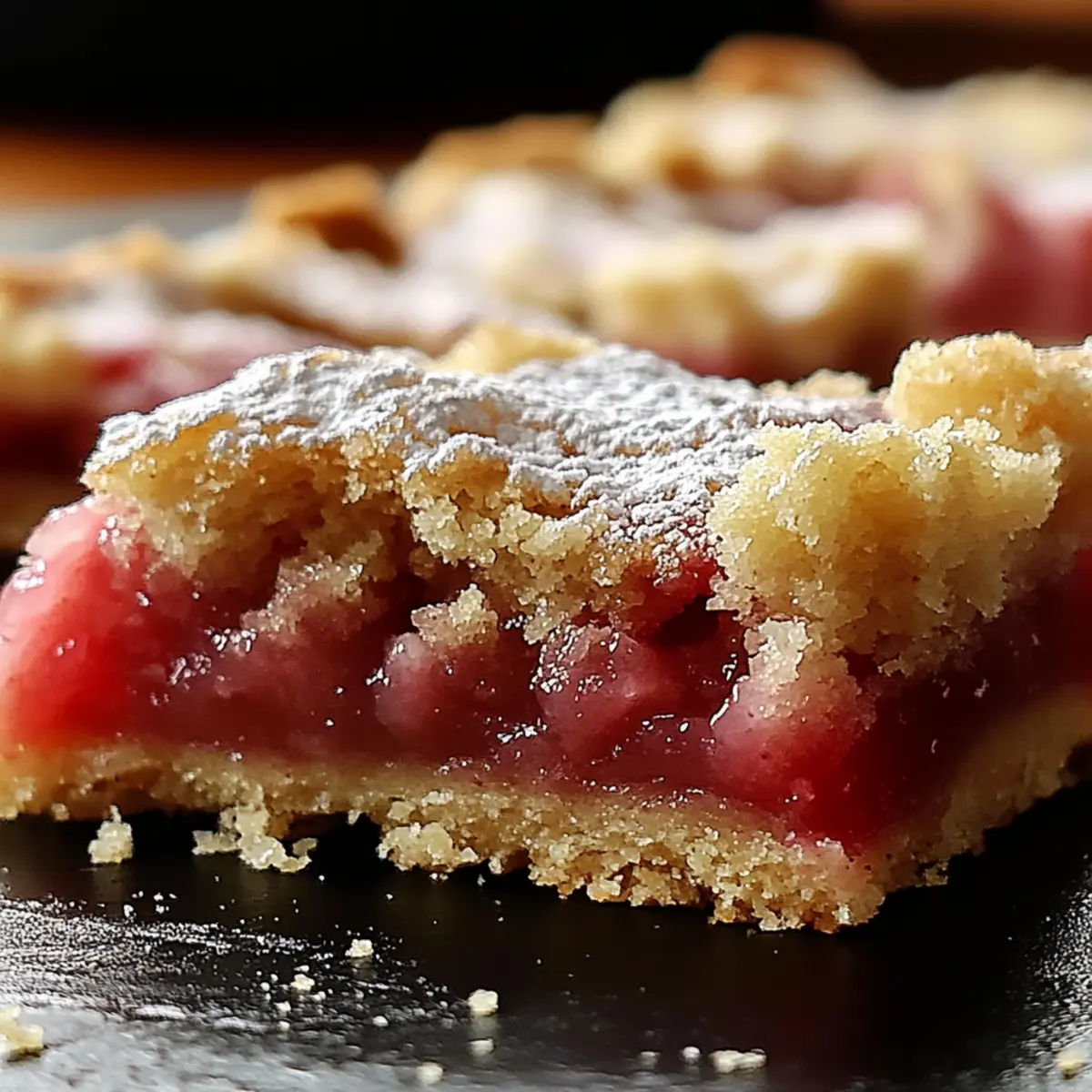 Rhubarb Shortbread Bars