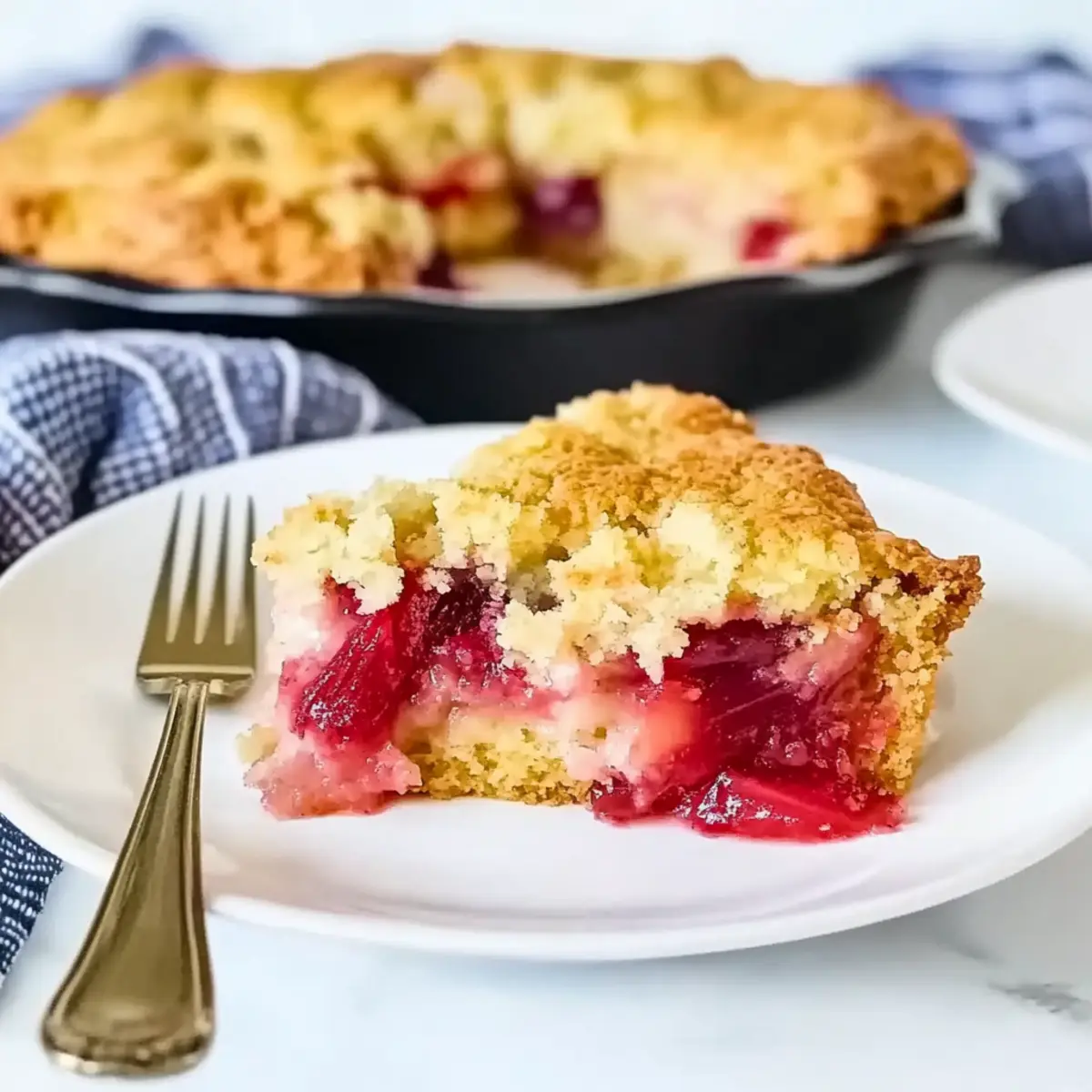 Rhubarb Dump Cake